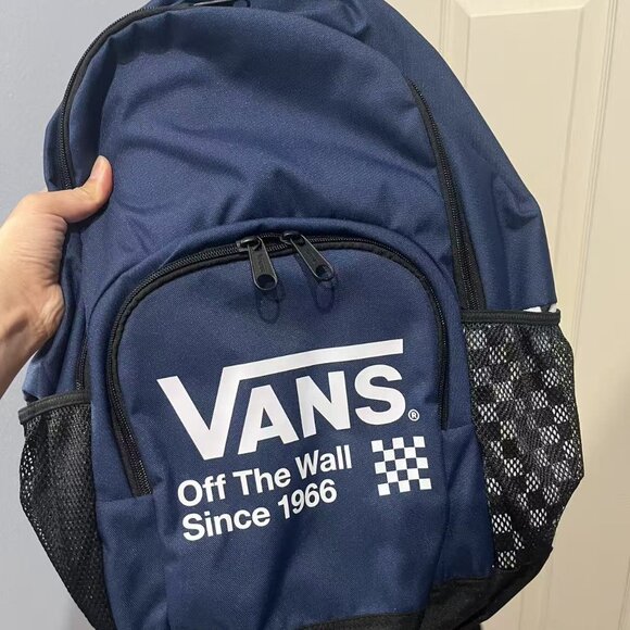 Vans Navy Blue Backpack Classic - Picture 1 of 2